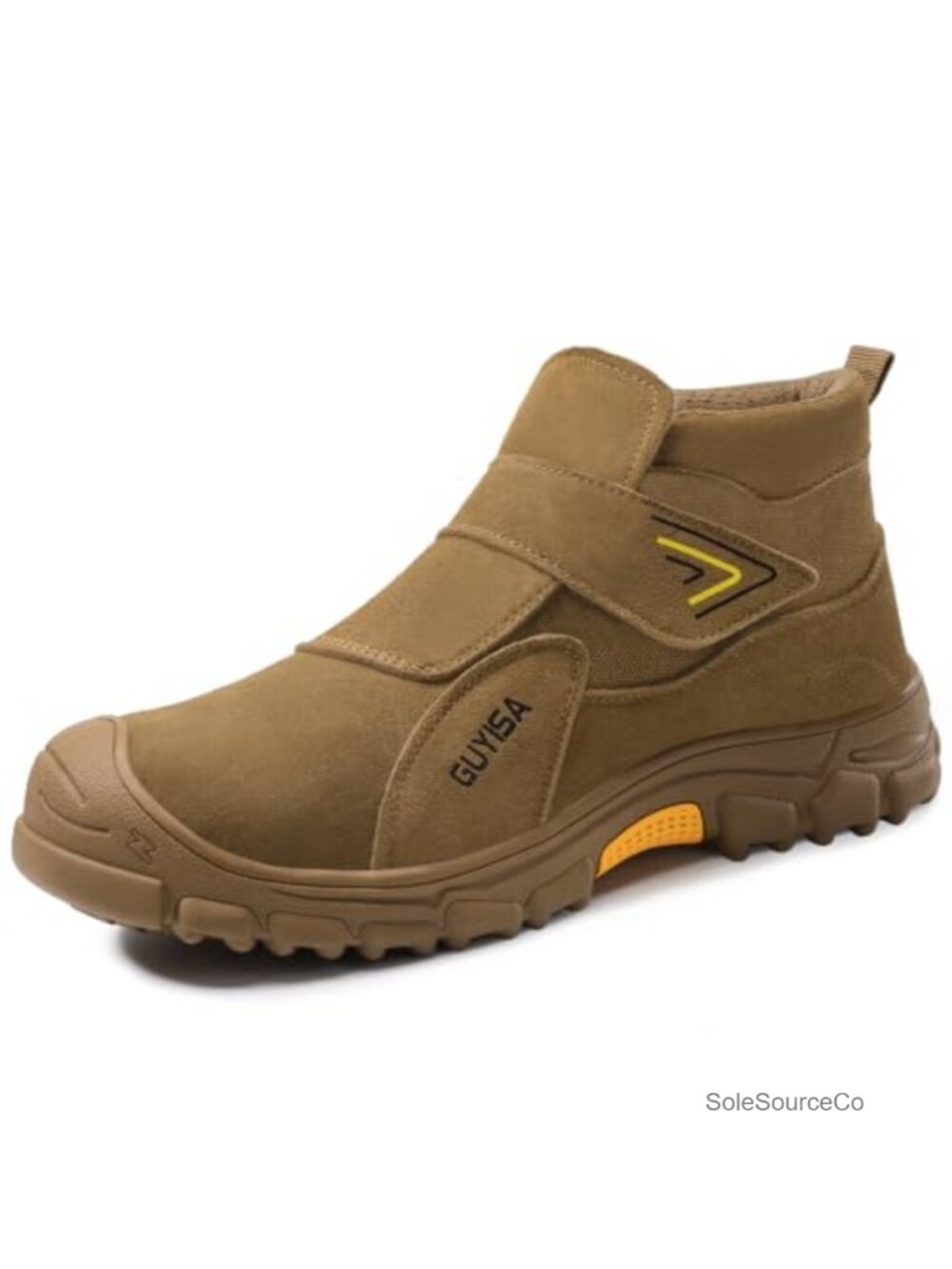 Steel Toe Work Boots Men Welding Suede Leather Kevlar Midsole High Top